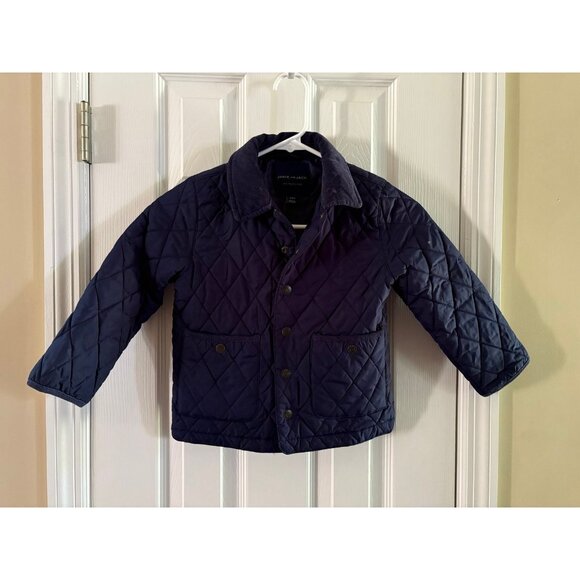 Janie & Jack Navy Blue Quilted Jacket - Picture 1 of 3
